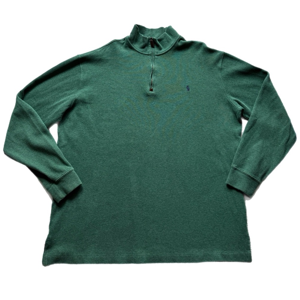 Ralph Lauren Forest Green Zip-Up Sweater